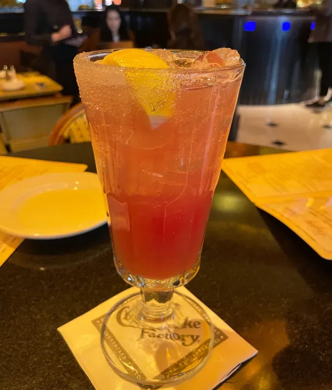 cheesecake factory happy hour drinks review: jw’s pink lemonade' title='The Cheesecake Factory’s Happy Hour Drink Menu Ranked by a Food Editor