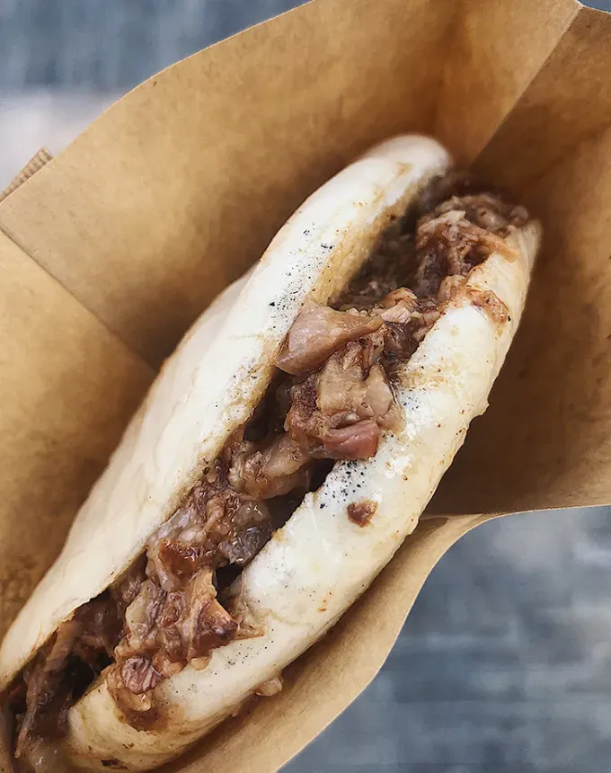 traditional chinese foods: chinese hamburger on a bun' title='20 Traditional Chinese Food Dishes You Need to Try According to a Chinese-Malaysian Chef