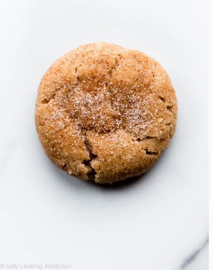 types of cookies: snickerdoodle cookie on marble counter' title='The 23 Types of Cookies Every Baker Should Master