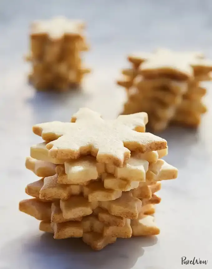 types of cookies: stack of snowflake-shaped sugar cookies' title='The 23 Types of Cookies Every Baker Should Master