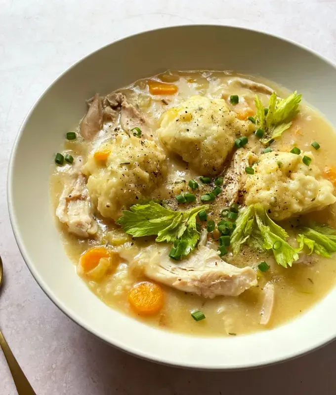 chicken meal prep recipes: instant pot chicken and dumplings' title='40 Chicken Meal Prep Recipes That Never Get Boring