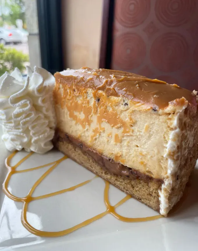 cheesecake factory cheesecakes: salted caramel cheesecake' title='All 34 Cheesecake Factory Cheesecakes Ranked by a Food Editor