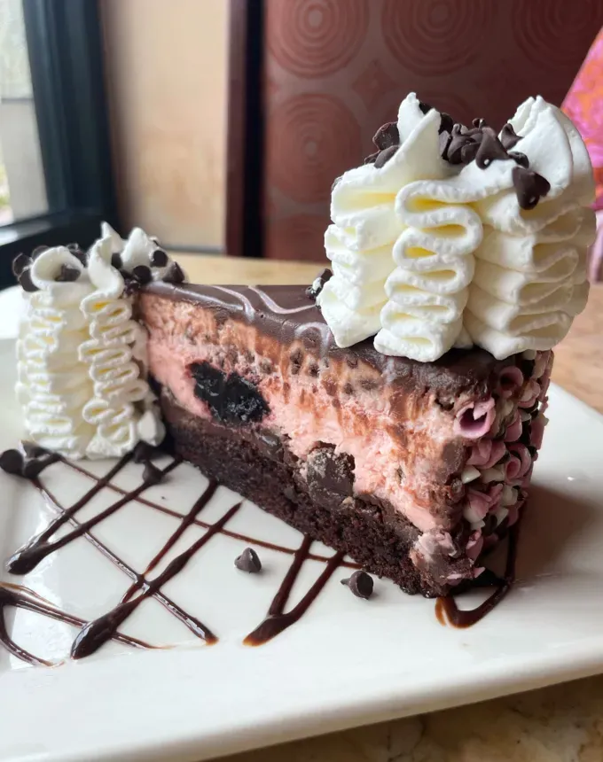 cheesecake factory cheesecakes: cherry chocolate cheesecake' title='All 34 Cheesecake Factory Cheesecakes Ranked by a Food Editor