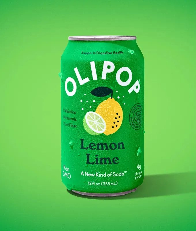 best olipop flavors: olipop lemon lime' title='The 11 Best OLIPOP Flavors Ranked by Our Editors