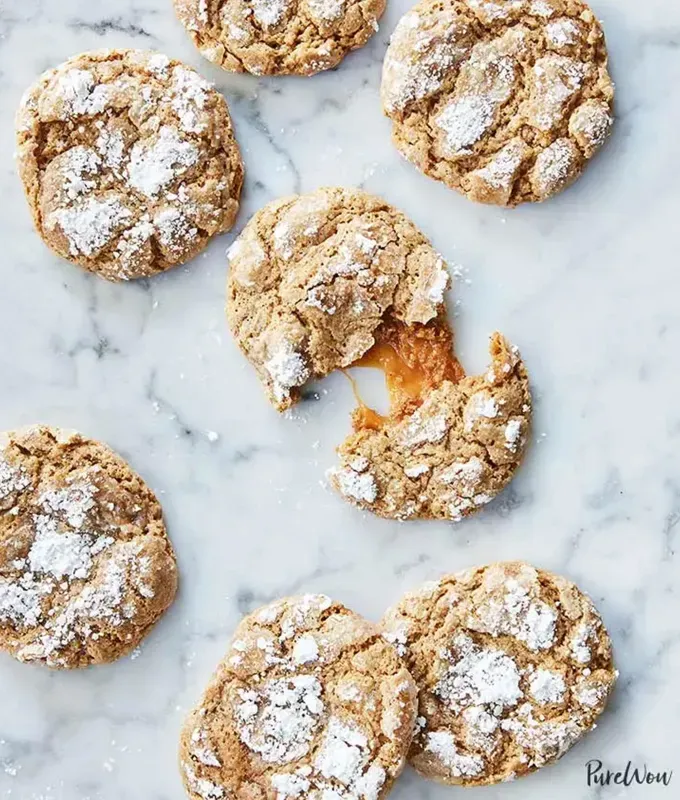 fall cookies: caramel-stuffed gingerbread' title='37 Fall Cookies to Serve for Halloween Parties Thanksgiving Dinner or Any Old Weekday
