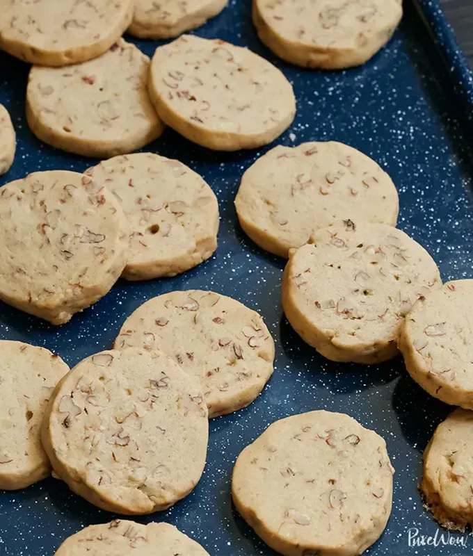 fall cookies: maple pecan icebox cookies' title='37 Fall Cookies to Serve for Halloween Parties Thanksgiving Dinner or Any Old Weekday