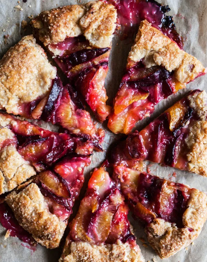 easy summer dessert recipes: vegan spelt plum galette' title='92 Easy Summer Desserts to Devour from Now Until Labor Day