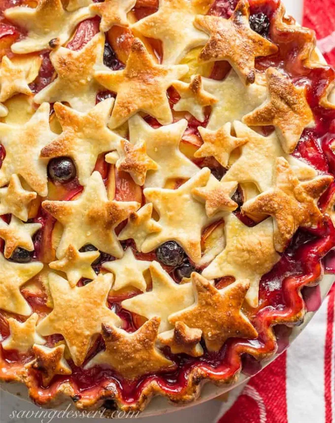 easy summer dessert recipes: nectarine blueberry pie' title='92 Easy Summer Desserts to Devour from Now Until Labor Day