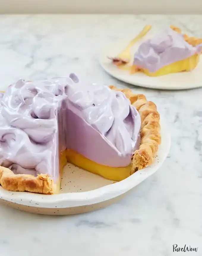 easy summer dessert recipes: lemon pie with blueberry meringue' title='92 Easy Summer Desserts to Devour from Now Until Labor Day