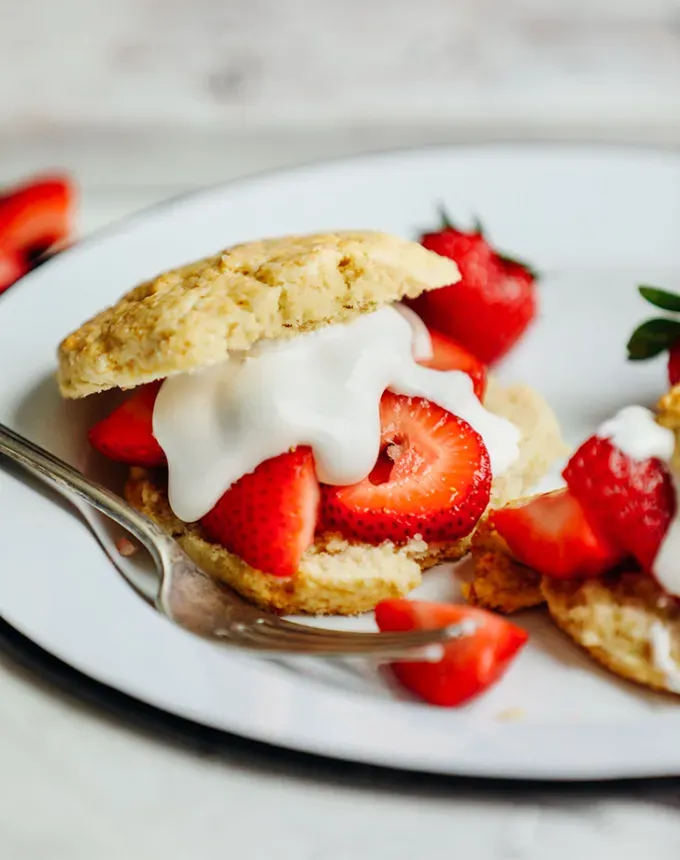 easy summer dessert recipes: vegan strawberry shortcake' title='92 Easy Summer Desserts to Devour from Now Until Labor Day
