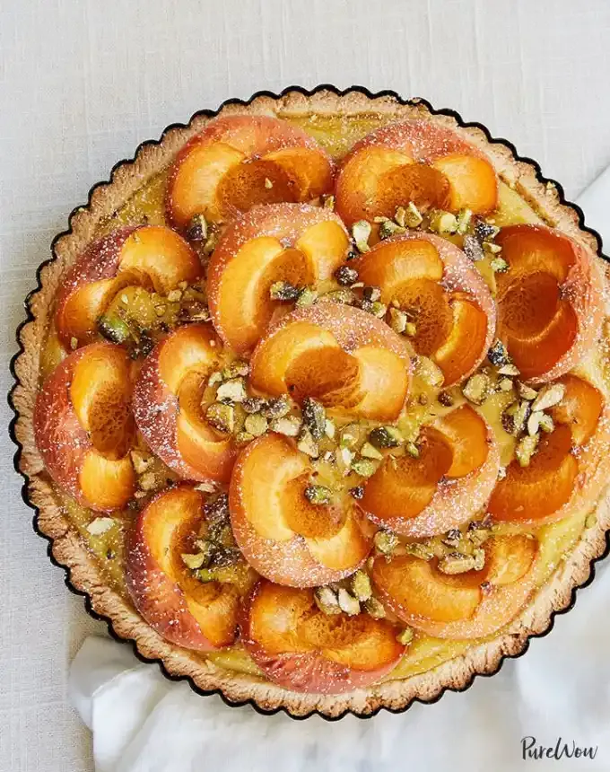 easy summer dessert recipes: pistachio apricot tart' title='92 Easy Summer Desserts to Devour from Now Until Labor Day