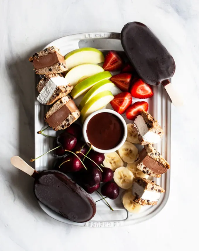 easy summer dessert recipes: vegan fondue platter' title='92 Easy Summer Desserts to Devour from Now Until Labor Day