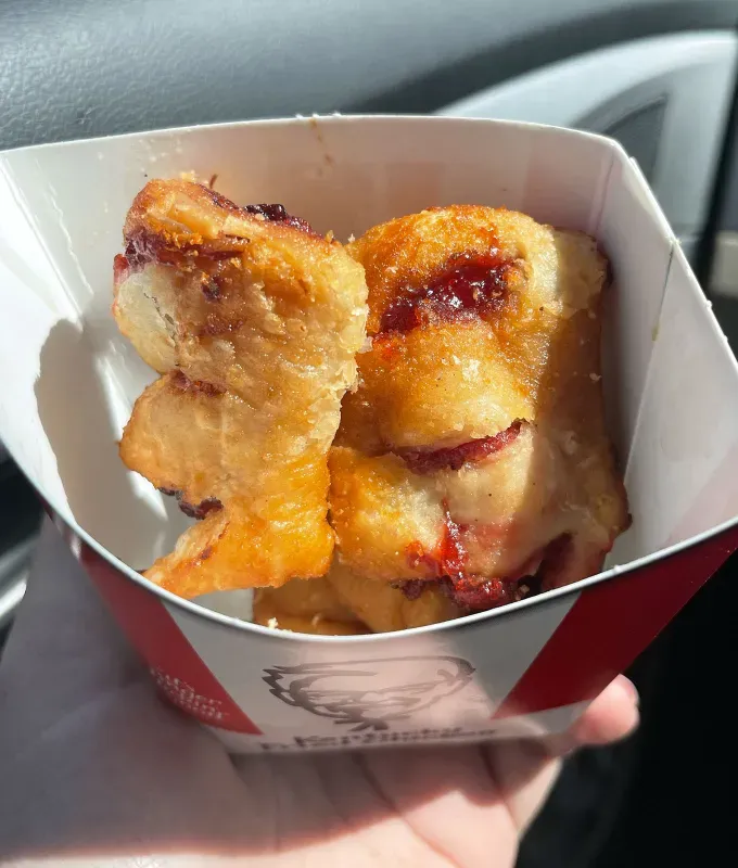 best fast food desserts: kfc cherry pie poppers' title='The Best Fast Food Desserts You Can Order Right Now Ranked by a Food Editor