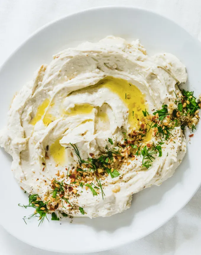 fancy appetizers: whipped feta dip' title='40 Fancy Appetizers That Are Secretly Really Easy to Make