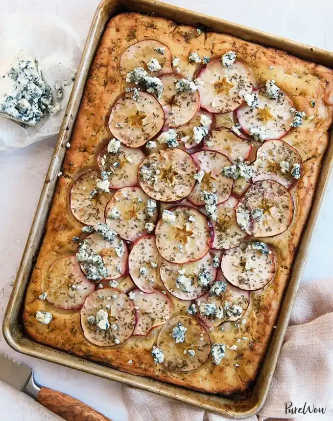what to serve with lamb: apple foccaccia' title='The 46 Best Side Dishes for Lamb to Serve at Dinner Parties Barbecues and Beyond