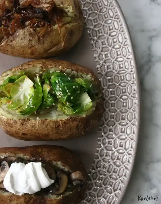 what to serve with lamb: Grown-Up Baked Potatoes' title='The 46 Best Side Dishes for Lamb to Serve at Dinner Parties Barbecues and Beyond