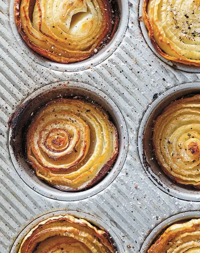 what to serve with lamb: melted onions' title='The 46 Best Side Dishes for Lamb to Serve at Dinner Parties Barbecues and Beyond