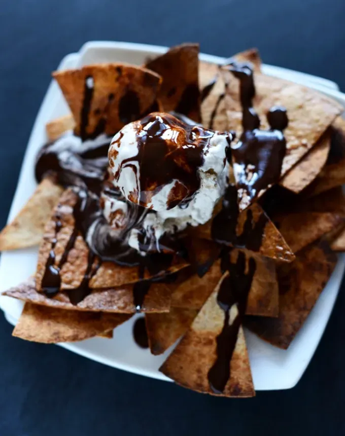 10 minute dessert recipes vegan dessert nachos with coffee ice cream recipe' title='The Best 10-Minute Desserts to Satisfy Your Sweet Tooth Like Now