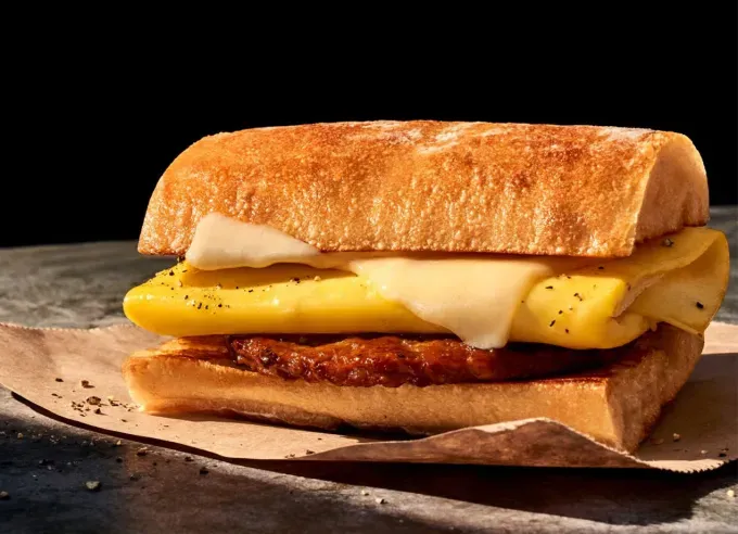 keto at panera: sausage egg and cheese' title='Keto at Panera: 17 Low-Carb Keto-Friendly Meals to Order Vetted by a Nutritionist