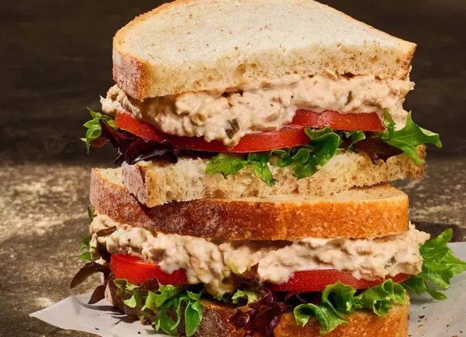 keto at panera: tuna salad' title='Keto at Panera: 17 Low-Carb Keto-Friendly Meals to Order Vetted by a Nutritionist