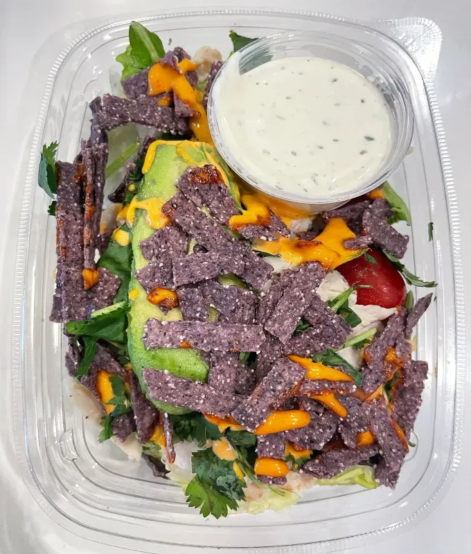 panera bread salad ranking: southwestern chicken salad' title='Every Panera Bread Salad Ranked and Reviewed by a Food Editor Who Tasted Them All