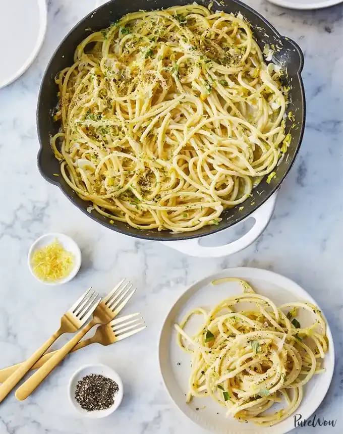 easy dinner recipes: one-pot 15-minute pasta limone' title='65 Easy Dinner Recipes for Beginners (That Even the Most Culinarily Challenged Can Manage)