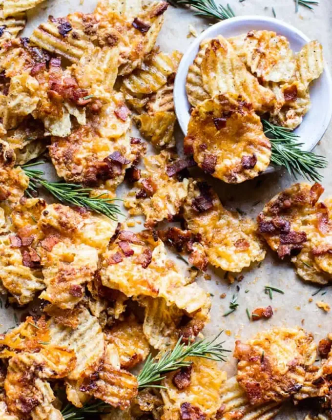 christmas snacks: cheesy bacon holiday crack' title='65 Christmas Snacks Even the Busiest Hosts Can Pull Off