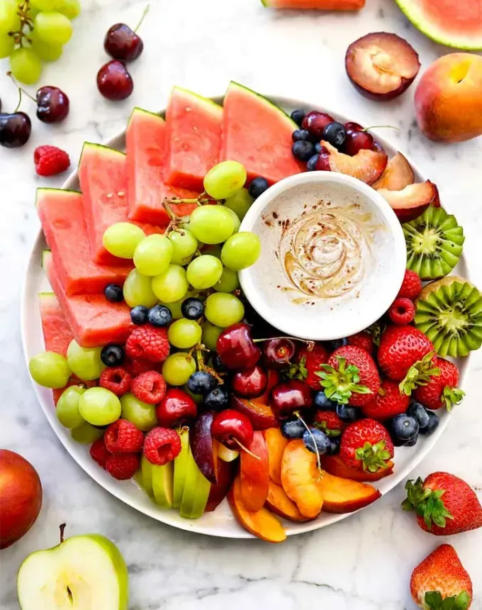 christmas snacks: easy yogurt fruit dip' title='65 Christmas Snacks Even the Busiest Hosts Can Pull Off