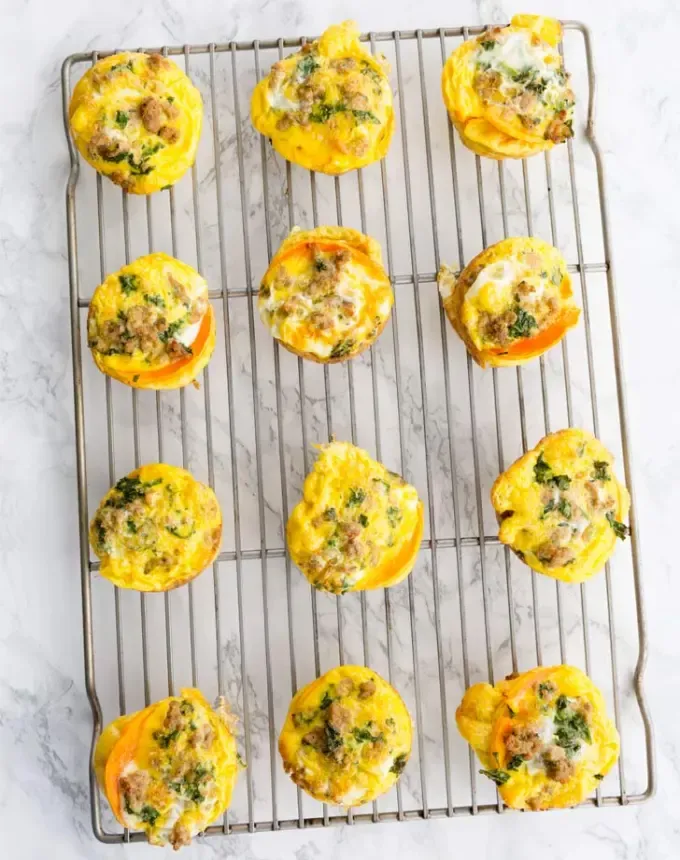 christmas snacks: turkey and kale butternut squash egg muffins' title='65 Christmas Snacks Even the Busiest Hosts Can Pull Off