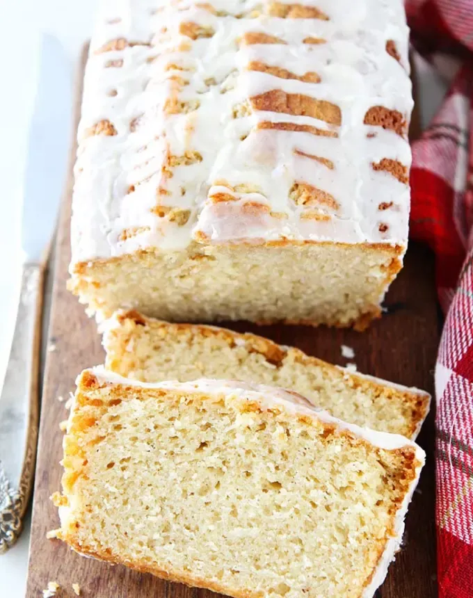 christmas snacks: eggnog bread' title='65 Christmas Snacks Even the Busiest Hosts Can Pull Off