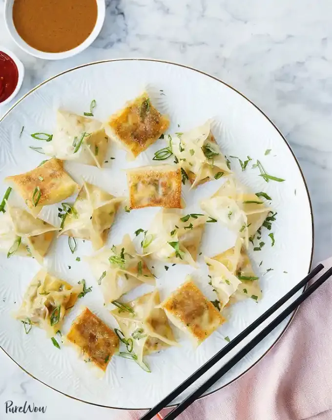 egg breakfast ideas: Sausage-and-Egg Breakfast Dumplings' title='65 Christmas Snacks Even the Busiest Hosts Can Pull Off