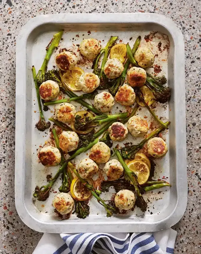 christmas snacks: baked chicken and ricotta meatballs' title='65 Christmas Snacks Even the Busiest Hosts Can Pull Off