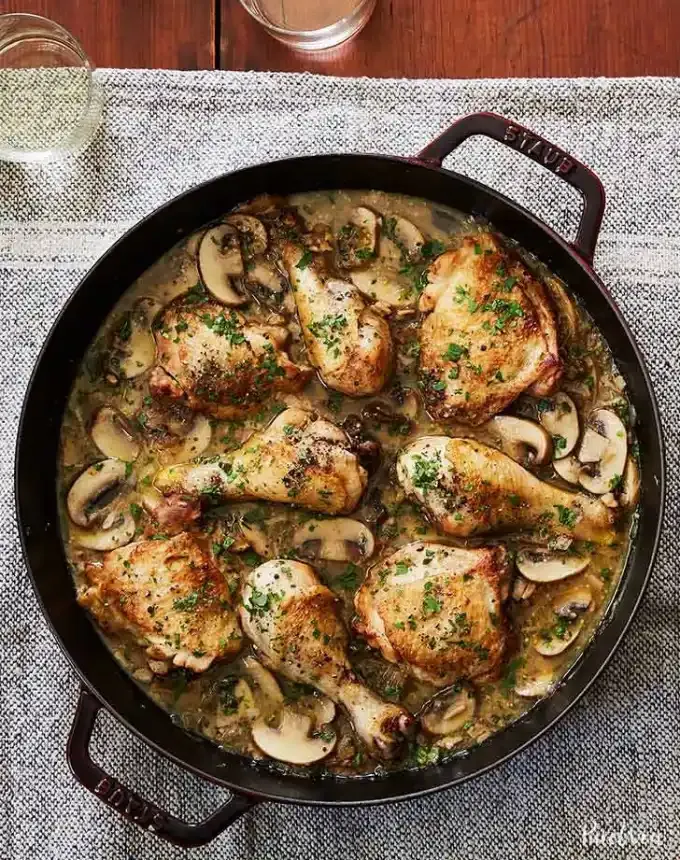 easy christmas dinner ideas: cheaters coq au vin' title='75 Easy Christmas Dinner Ideas That Anyone Can Cook (and Everyone Will Love)