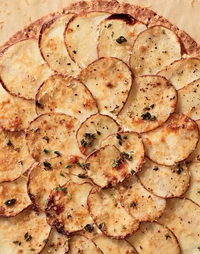 easy christmas dinner ideas: dorie greenspan potato parm tart' title='75 Easy Christmas Dinner Ideas That Anyone Can Cook (and Everyone Will Love)