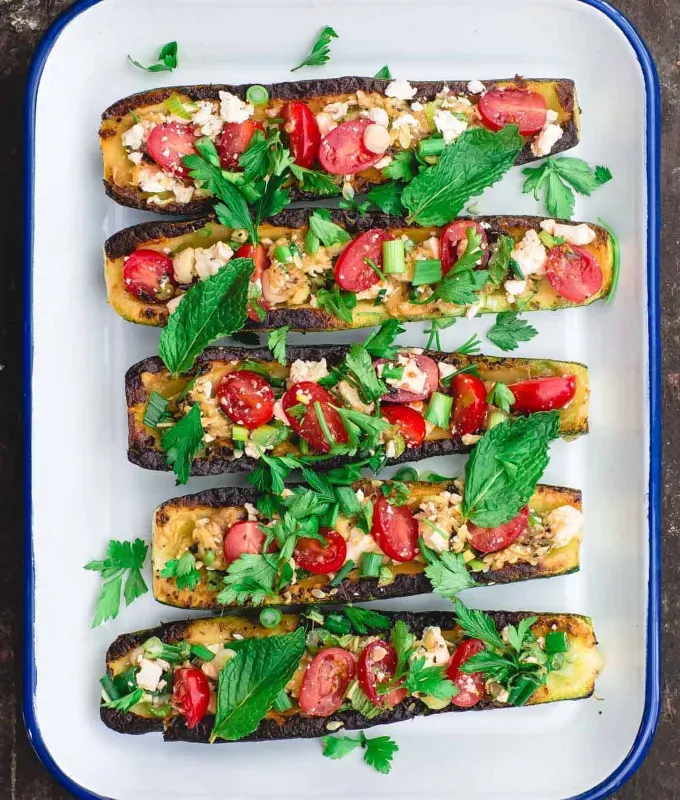 fun-dinner-ideas-23.-Stuffed-Zucchini-Boats-with-Tomato-and-Feta.webp' title='34 Fun Dinner Ideas That Will Make You Love Hosting