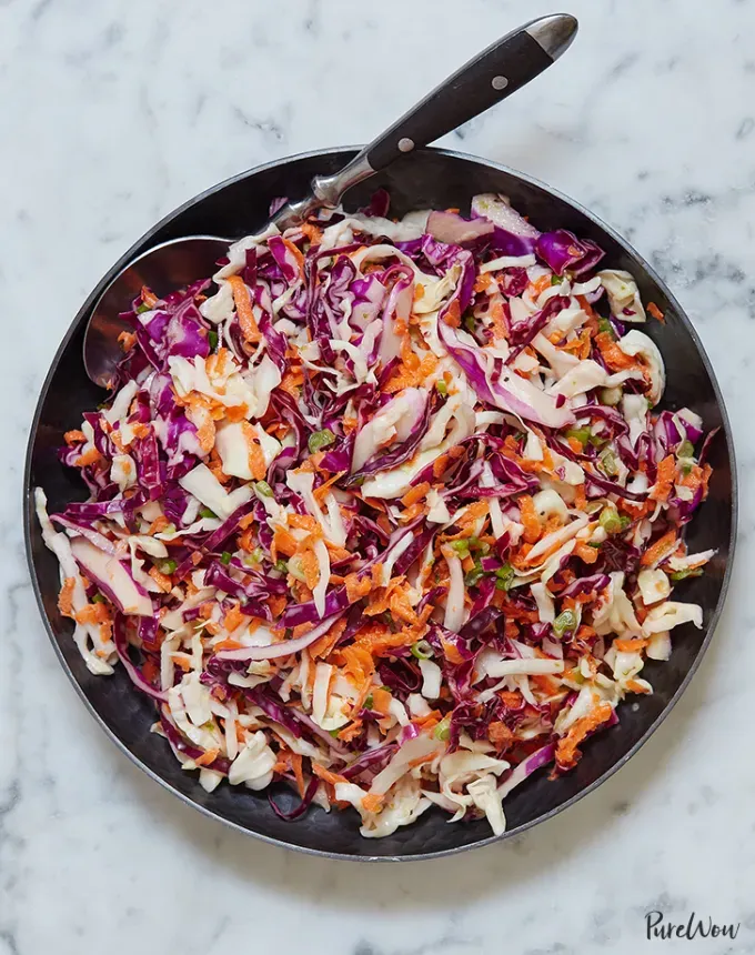 what goes with mac and cheese light and tangy coleslaw recipe' title='Wondering What Goes with Mac and Cheese? Here Are 32 Sides That Make It a Meal