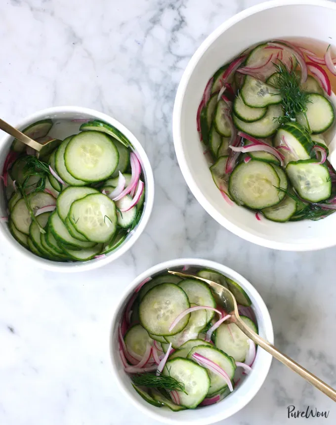 what goes with mac and cheese chilled cucumber salad recipe' title='Wondering What Goes with Mac and Cheese? Here Are 32 Sides That Make It a Meal