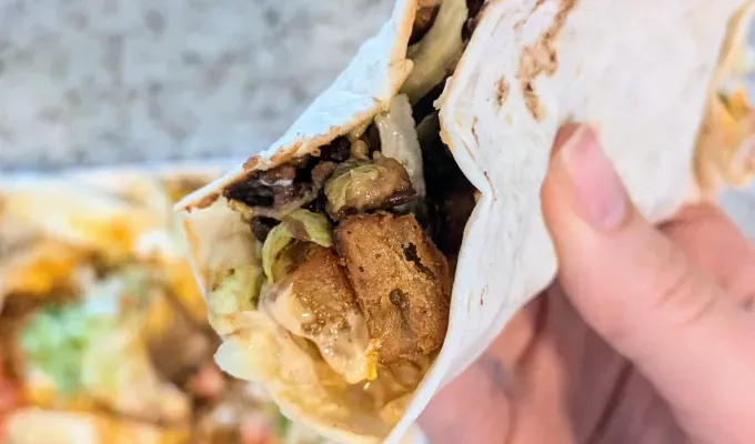 the Spicy Bean & Potato Taco at taco bell' fetchpriority='auto' title='The 6 Taco Bell Secret Menu Items Worth Trying—and 2 to Avoid at All Costs
