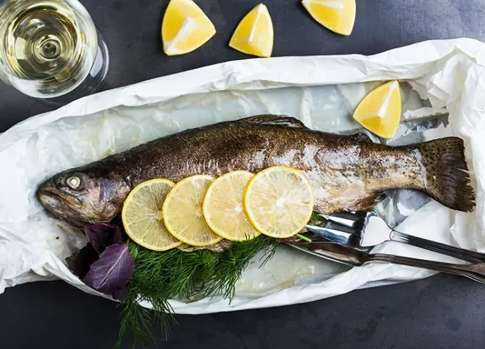 types of fish to eat rainbow trout' fetchpriority='auto' title='20 Types of Fish to Eat (That You Can Easily Cook at Home)