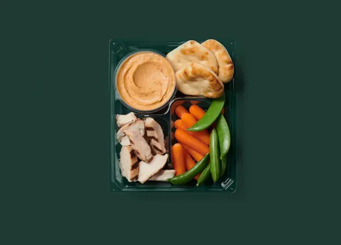 dairy free food at starbucks chicken hummus protein box' fetchpriority='auto' title='Is There Dairy-Free Food at Starbucks? Yes—Here Are Our 15 Favorite Options