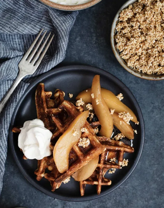 amaranth recipes: amaranth waffles' title='20 Easy Amaranth Recipes to Make at Home