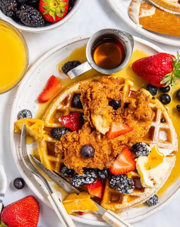 soul food recipes: chicken and waffles' title='35 Soul Food Recipes That Southerners Swear By (and Northerners Need to Try)