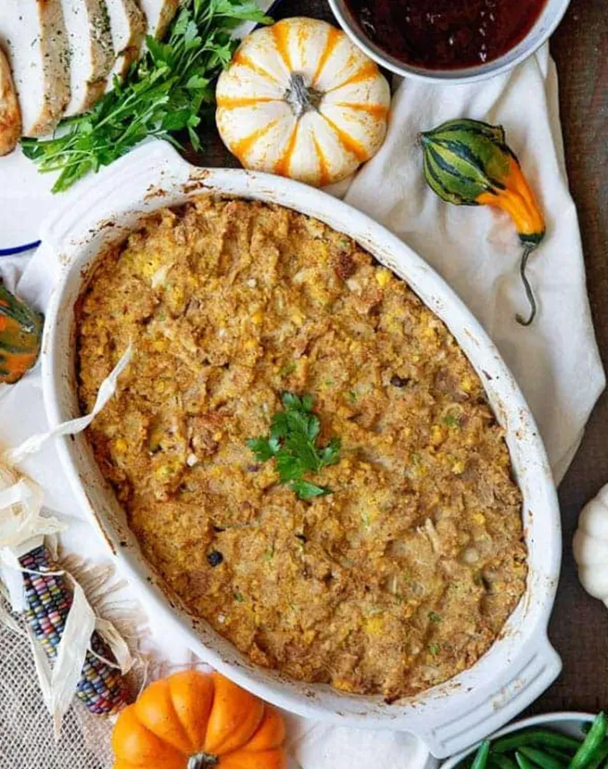 soul food recipes: cornbread dressing' title='35 Soul Food Recipes That Southerners Swear By (and Northerners Need to Try)