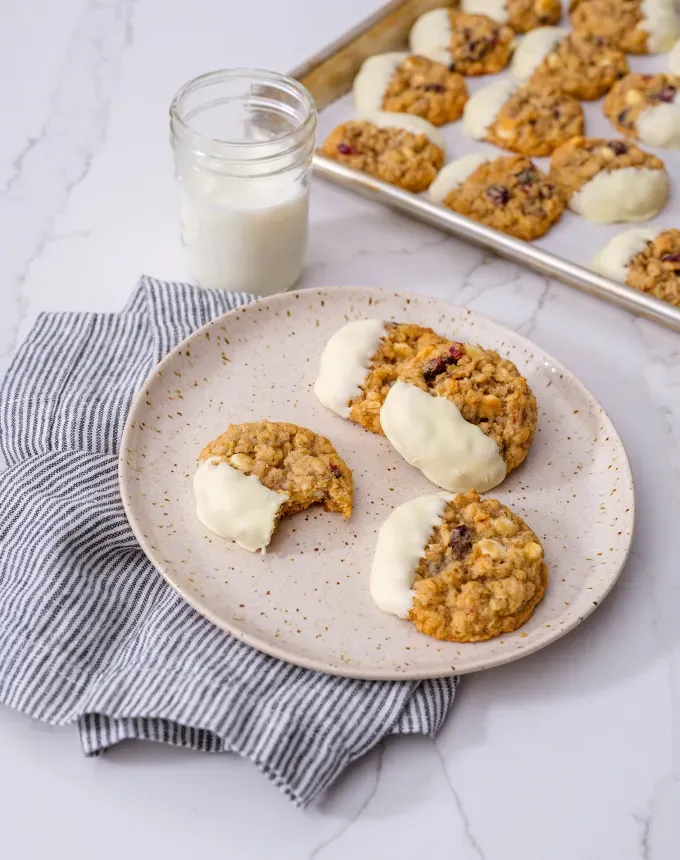 white chocolate cranberry oat cookies' title='76 Big-Batch Dishes & Recipes to Feed a Crowd