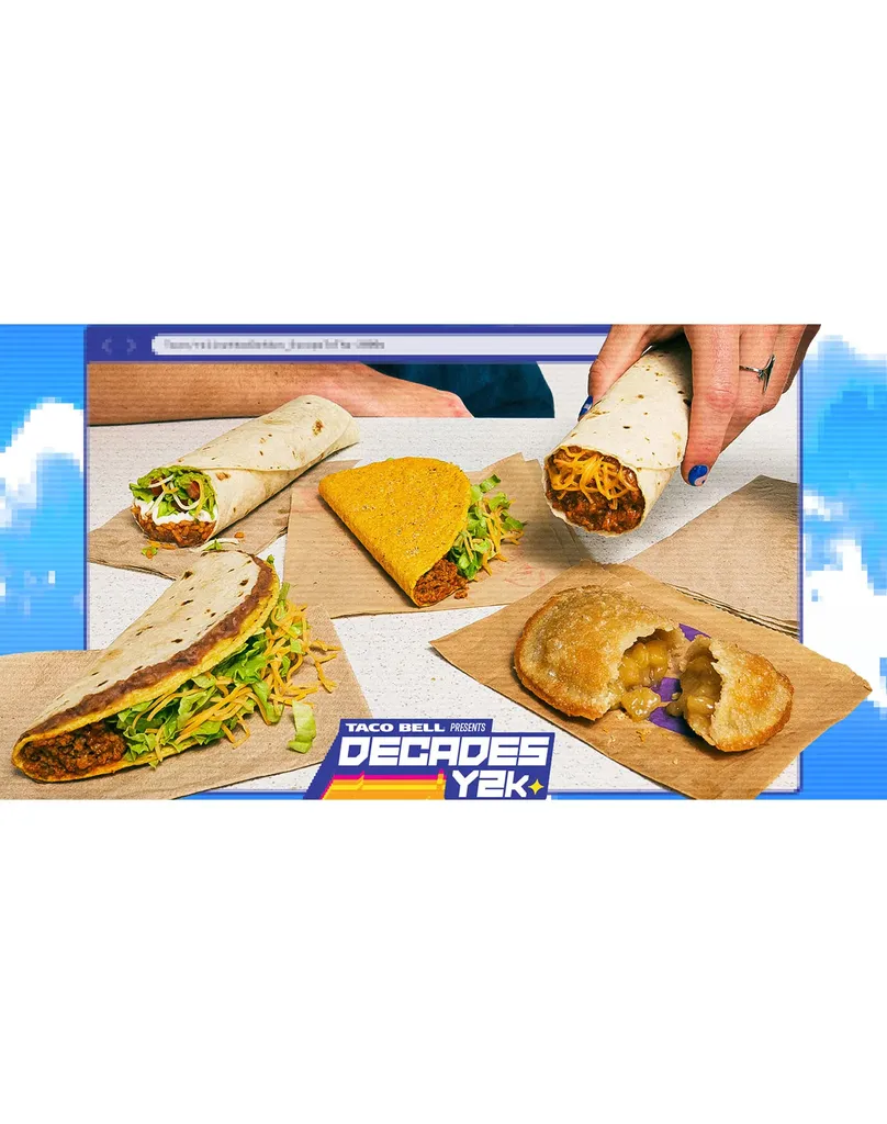 Rezension: Taco Bells Jahrzehnte Y2K-Menüstars 5 aufgegebene Gegenstände (einschließlich des kultfeindlichen Chili-Käse-Burrito)