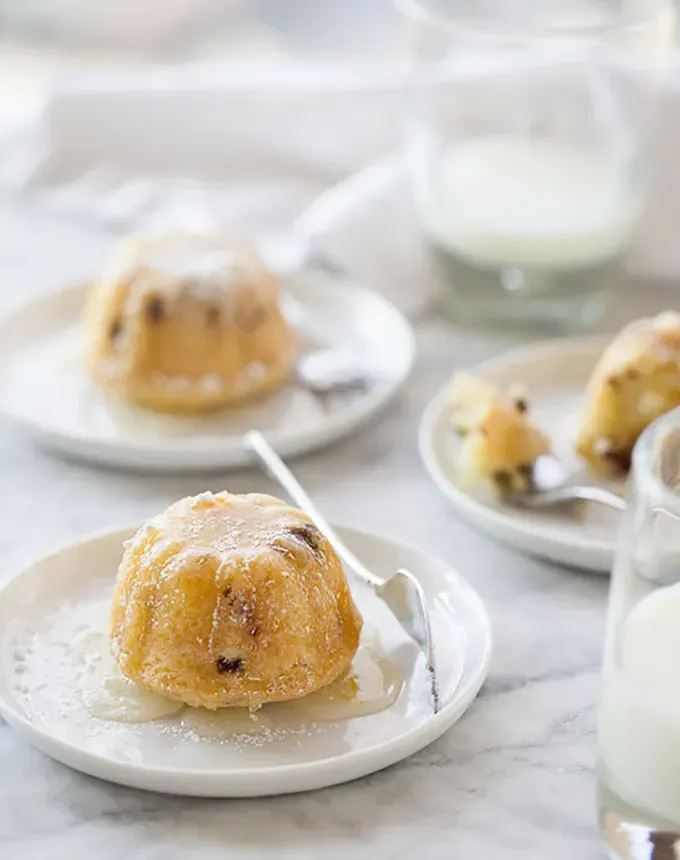 mini thanksgiving dessert recipes: lemon and cherry mini bundt cakes' title='54 Mini Thanksgiving Desserts That Are (Almost) Too Cute to Eat
