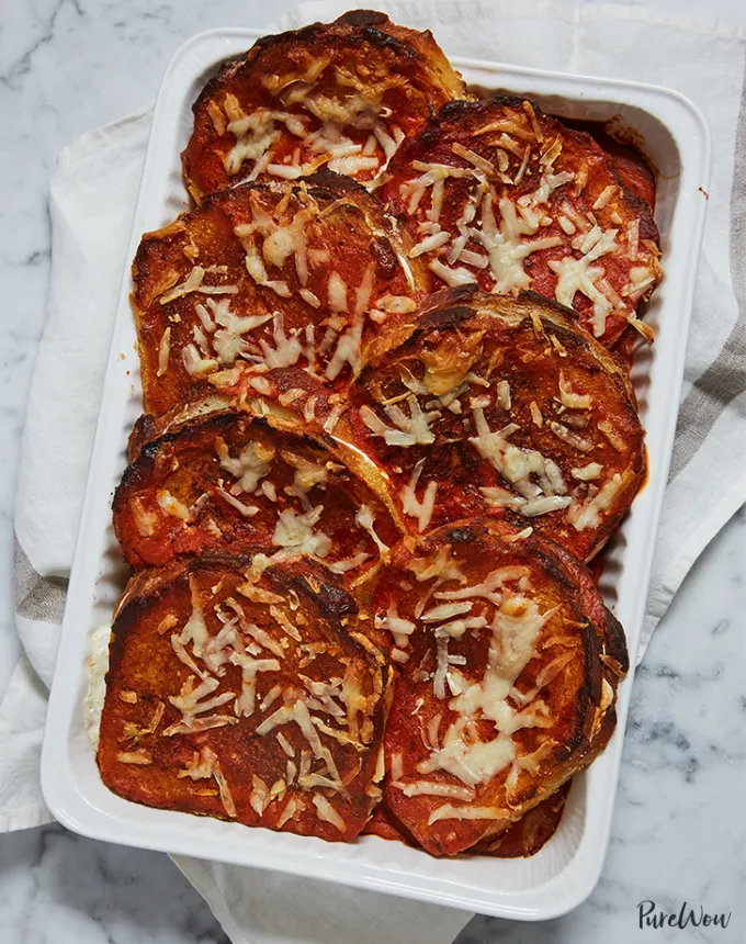 bulk dinner ideas: grilled cheese and tomato soup casserole' title='52 Bulk Dinner Ideas to Feed a Crowd