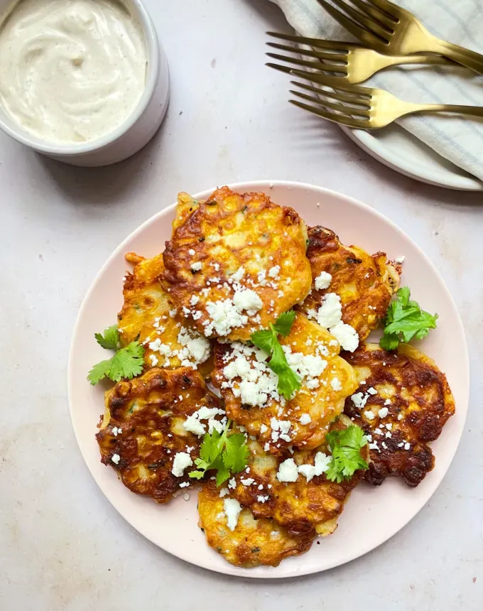 finger food recipes for a crowd: corn fritters' title='68 Easy Finger Food Appetizers Everyone Will Love