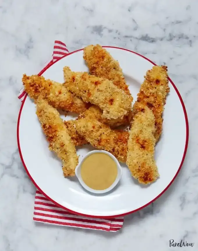 finger food recipes for a crowd: crispy baked chicken tenders' title='68 Easy Finger Food Appetizers Everyone Will Love
