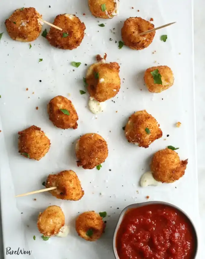 finger food recipes for a crowd: mozzarella bites' title='68 Easy Finger Food Appetizers Everyone Will Love